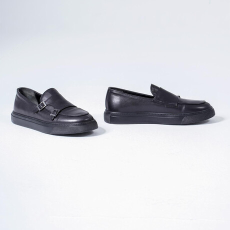 Arturo Leather Sneakers // Black Patent Leather (Euro: 39)