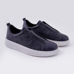 Harley Leather Sneakers // Navy Blue (Euro: 44)