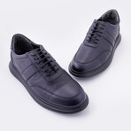 Jorge Leather Sneakers // Navy Blue (Euro: 45)