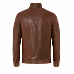 Jose Leather Jacket // Brown (S)
