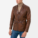 Keith Leather Jacket // Brown (S)