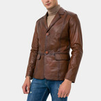 Keith Leather Jacket // Brown (S)