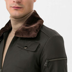 Owen Leather Jacket // Brown (S)