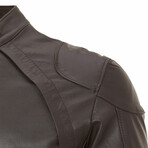 Isaac Leather Jacket // Brown (S)