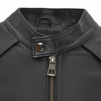 Evan Leather Jacket // Black (S)