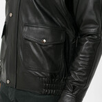 Lewis Leather Jacket // Black (S)