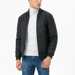 Israel Leather Jacket // Navy (S)