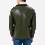 Thomas Leather Jacket // Green (S)