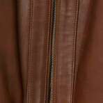 Jose Leather Jacket // Brown (S)