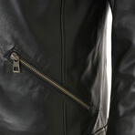 Evan Leather Jacket // Black (S)