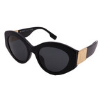 Burberry // Women's BE4361-300187 Cat Eye Sunglasses // Black + Dark Gray