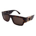 Versace // Men's VE4416-1083 Square Non-Polarized Sunglasses // Havana + Brown