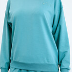 Women's Casual Tracksuit 2-Piece Set // Mint Green (Small)