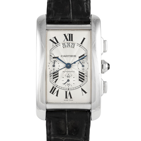 Cartier Tank Americaine Chronograph Automatic // W2609456  // Pre-Owned
