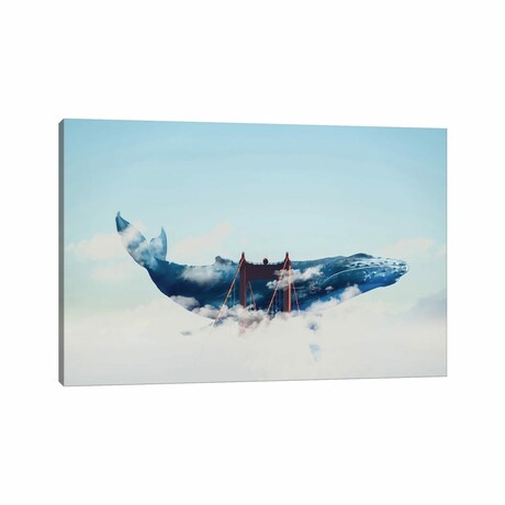 Whale Watching In San Fran by David Loblaw (18"H x 26"W x 0.75"D)