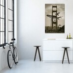 Whale Watching From The Golden Gate Birdge by David Loblaw (26"H x 18"W x 0.75"D)