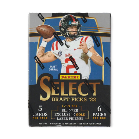 2022 Panini Select NFL Draft Picks Football Blaster Box // Chasing Rookies (Guardner, Pickens, Pickett, Hall, Hutchinson Etc.) // Sealed Box of Cards