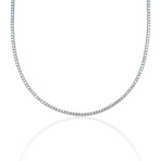 18K White Gold Diamond Necklace // 17" // 17.33g // New
