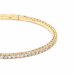 18K Yellow Gold Diamond Tennis Bracelet // 6.75" // New