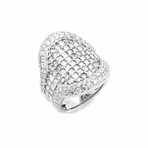 18K White Gold Diamond Ring // Ring Size: 6 // New
