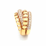18K Rose Gold Diamond Ring // Ring Size: 6 // New