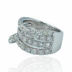18K White Gold Diamond Ring // Ring Size: 5.75 // New