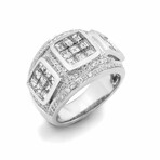 18K White Gold Diamond Ring I // Ring Size: 6 // New