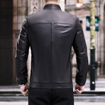 Racer Leather Jacket // Black (M)