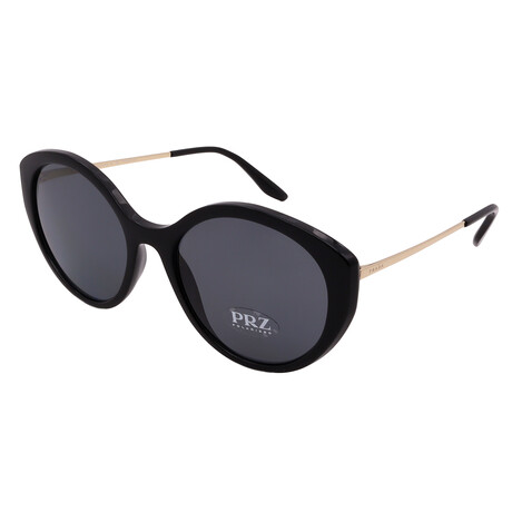 Prada // Women's Cat Eye PR18XS- 1AB5Z1 Polarized Sunglasses // Black