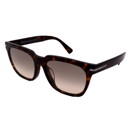 Prada // Men's Square PR04YSF- 2AU718 Non-Polarized Sunglasses // Tortoise + Gray Gradient