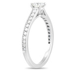 Cartier // Platinum + Diamond Solitaire Engagement Ring // Ring Size: 6 // Estate