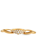 Van Cleef & Arpels // 18K Yellow Gold Diamond Ring Stack // Ring Size: 5.25 // Estate