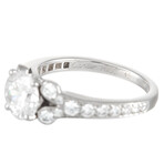 Cartier // Ballerine Platinum Diamond Engagement Ring // Ring Size: 4.75 // Estate