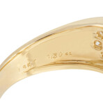Van Cleef & Arpels // 18K Yellow Gold Diamond + Sapphire Ring // Ring Size: 7.5 // Estate