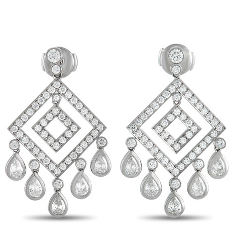 Tiffany & Co. // Legacy Collection Platinum + Diamond Earrings // Estate