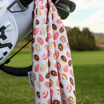 Pins & Aces Donut Towel // White