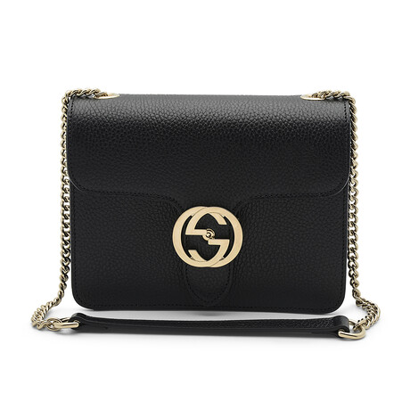 Gucci Interlocking GG Leather Crossbody Bag // 510304-1000 // Store Display