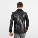 Travis Genuine Leather Jacket // Black (XL)