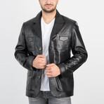 Finn Genuine Leather Jacket // Black (L)