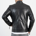 Ryder Genuine Leather Jacket // Black (2XL)