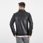 Burke Genuine Leather Jacket // Black (XL)
