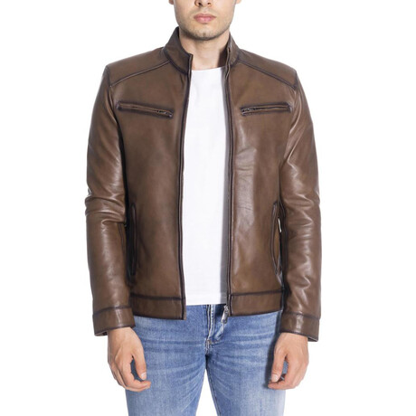 Greyson Genuine Leather Jacket // Camel (XS)