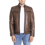 Greyson Genuine Leather Jacket // Camel (4XL)