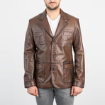 Finn Genuine Leather Jacket // Camel (3XL)