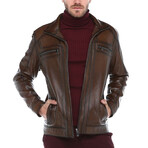 Jay Genuine Leather Jacket // Camel (XS)