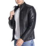 Oliver Genuine Leather Jacket // Black (L)