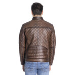 Ellis Genuine Leather Jacket // Camel (3XL)