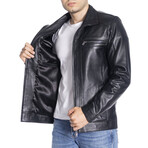 Jay Genuine Leather Jacket // Black (S)