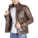 Elm Genuine Leather Jacket // Camel (L)