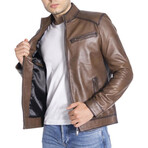 Greyson Genuine Leather Jacket // Camel (S)